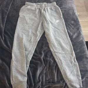 Grey nike sweatpants cuffed